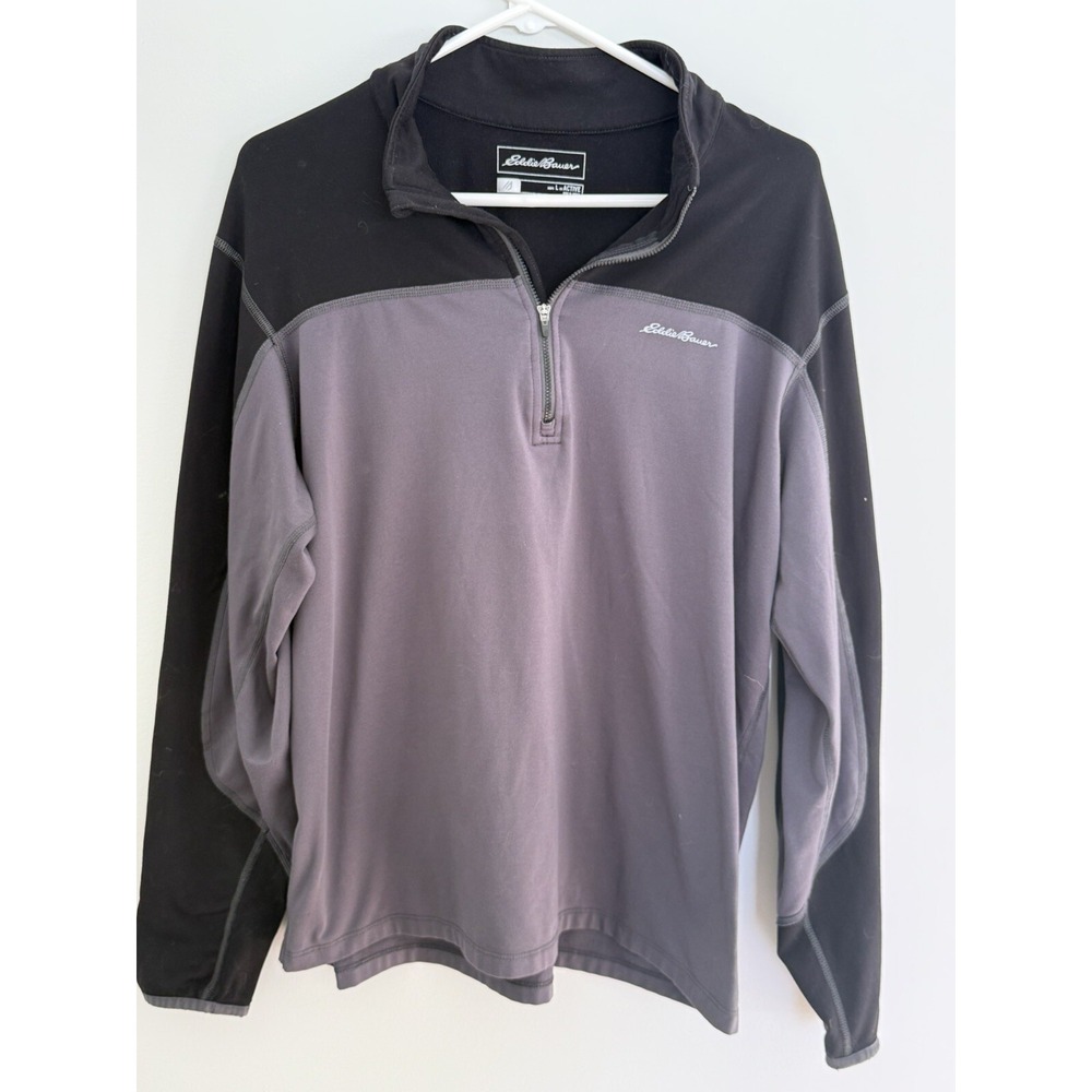 Eddie Bauer Athletic Fit  1/4 Zip Long Sleeve Pullover Free Heat - Men's Large